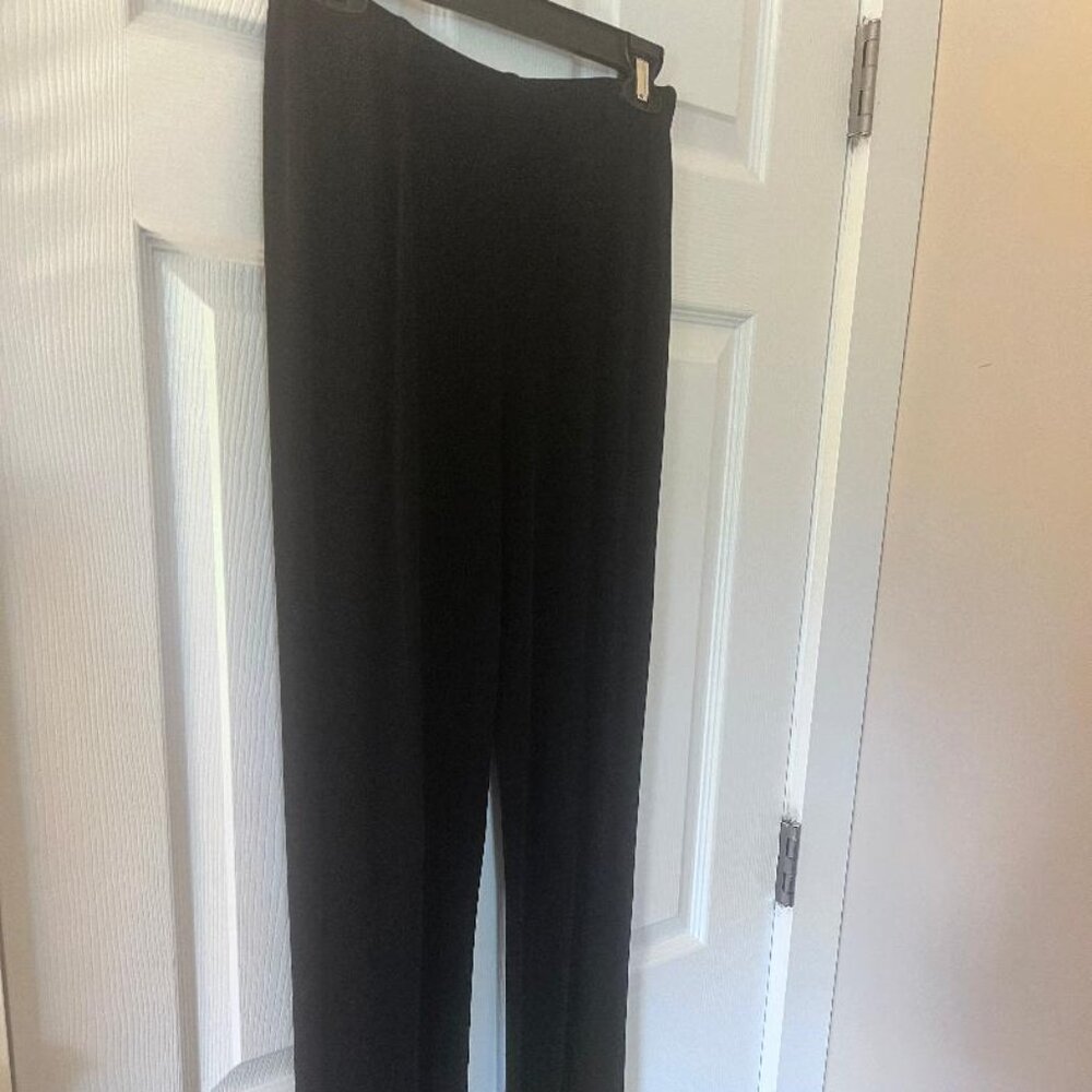 Chico's Travelers Classic No Tummy Pants, Black, Size 0